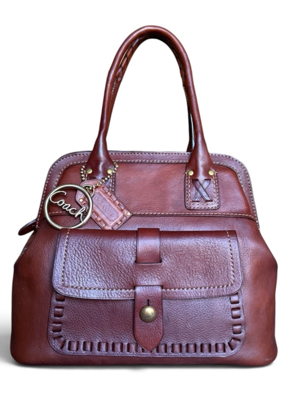 Rare Coach 65th Anniversary Legacy Thompson Satchel NWOT | Whiskey Leather 2007
